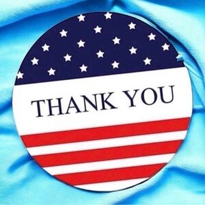 40 Small Thank You Stickers! (Quarter Size)